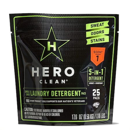 Hero Clean Juniper Scent Laundry Detergent Pod 25 Pk